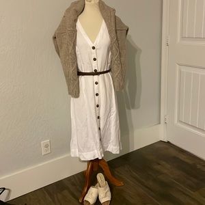 Loft linen blend dress. Size 10P